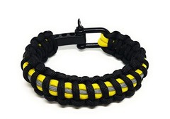 Firefighter Paracord Survival Bracelet + Keychain Gift Turnout Bracelet Survie