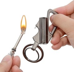 Permanent Match Lighter, 3-in-1 Survival Fire Starter Kit with Bottle Opener …