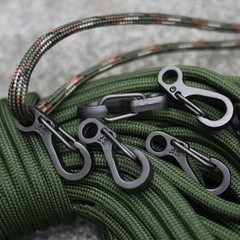 40PC Spring Backpack Clasps Climbing Carabiners Keychain Camping4568