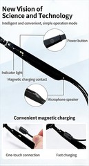 Bluetooth smart glasses multi-functional, UV protection, AI translation