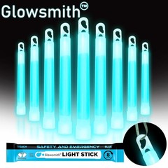 Emergency Safety Military Grade Glowsticks; 10PCS, 6″ Ultra Bright Glow Sticks w