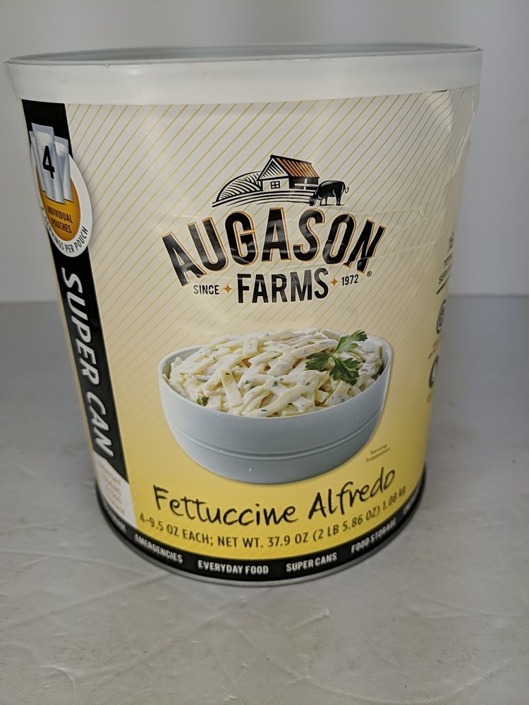 SEALED Aguason Farm Fettuccini 2LB EMERGENCY SURVIVAL FOOD CAN BB 2047