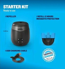 Thermacell Mosquito Repeller E-Series Rechargeable with 20′ Mosquito Protection