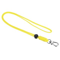 19″ Paracord Lanyard Clasp Necklace Badge Holder Strap Keychain Cord Yellow