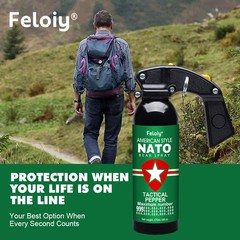 Feloiy PROSECURE PS 007 Bear Repellent Spray 16 oz 35 Ft w/ Holster