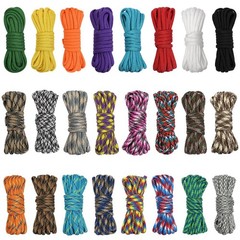 24 Colors Paracord Cord Multifunction 10 feet, 24 Different