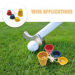 6 Set Driving Range Tee Holder Practice Mat Tees Golf Ball Stand