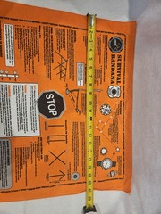 Survival Bandana Michigan DNR Blaze Orange Emergency First Aid Scarf Hiking