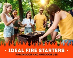 Zorestar Fire Starters XXL 120 pcs Solo Stove Green Egg – Waterproof