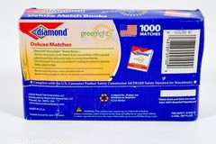 2 packs of 50 book Diamond Greenlight Deluxe Match Books 20 match per book box
