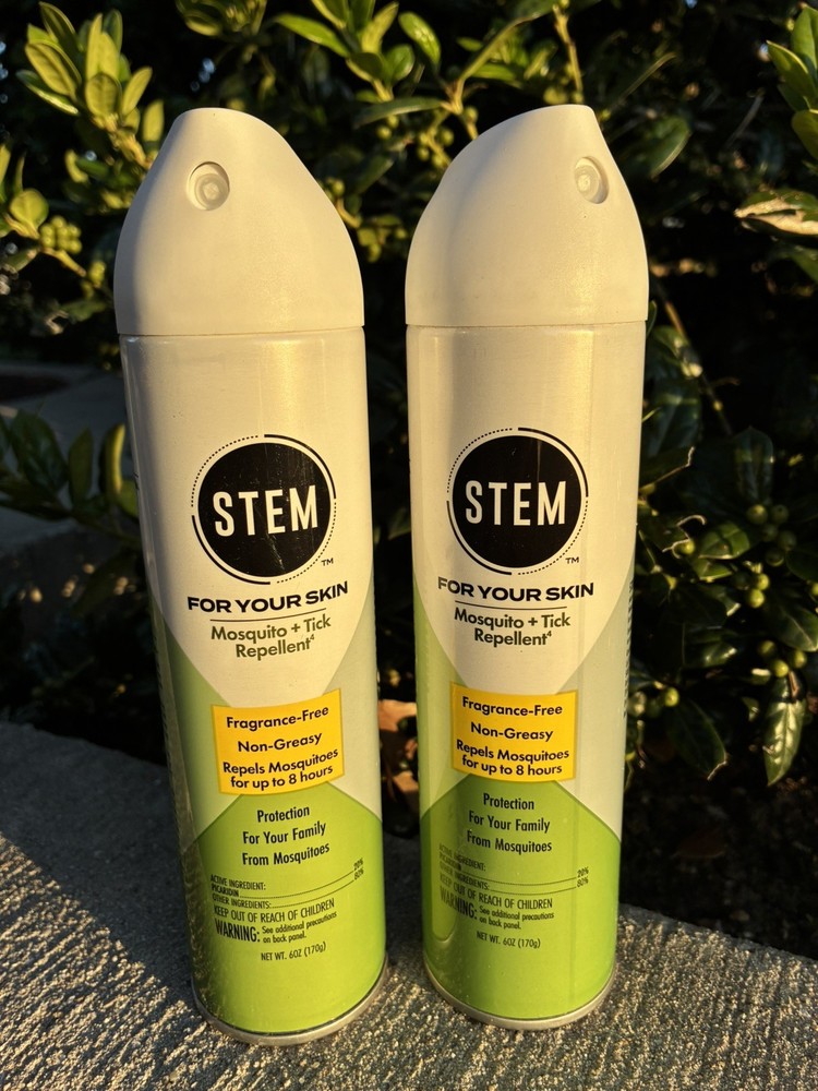 2 Pack 6oz STEM For Your Skin Mosquito & Tick Repellent Bug Spray Fragrance-Free