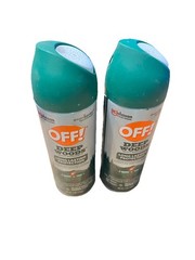 2 Pack Off! Deep Woods Long Lasting Insect Repellent V Aerosol 6 Oz Each – NEW