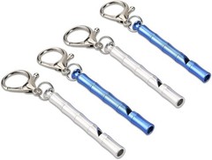 Whistle for Teachers Coaches 4 Pack, Whistles Emergency with Keychain for