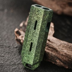 Titanium Alloy Double Tube Survival Whistle EDC Outdoor Loud Pendant Keychain