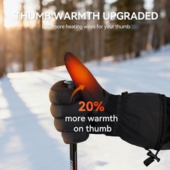 Savior Heat Heated Gloves Electric Rechargeable Battery Men Women 7.4V Heating