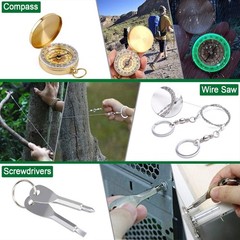 Survival Kit 35 in 1, First Aid Kit, Survival Gear, Survival Tool Gifts for M…