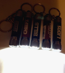 NFL Teams 2.5″ MINI FLASHLIGHT KEYCHAIN Select Your Team