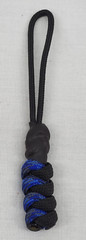 Paracord ~ Digi-Blue/Black ~ Zipper Pull/Knife Lanyards/Key Fob/Tool Keeper ~ 1