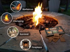 “Stanbroil 24pcs Natural Charcoal Fire Starters Fast Lighting for BBQ Campfire
