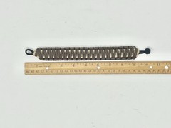 Handmade Two Tone Cobra Weave Bracelet Fits Wrist 8.5″ Paracord Survival Camping