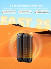 Hand Warmer Rechargeable, 2 Pack Hand Warmer Electric with 2500mAh Carr…
