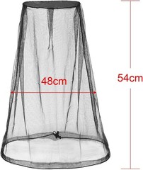 Mosquito Head Net Mesh Bug Face Net Hood Outdoor Insect Protection 4 Pack