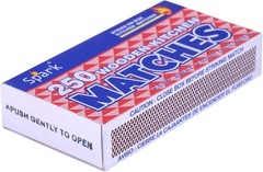 1 Box of 250 count Wooden Kitchen Matches Strike on Box Camping Fire Starters