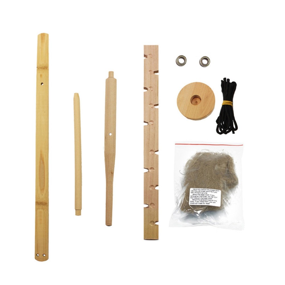 Outdoor Primitive Fire Starter Tool Wood Bow Drill Survival Friction Kit Study b