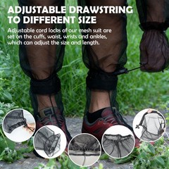 Mosquito Suit with Hood Insect Bug Proof Net Mesh Clothing for Men Women Outdoor