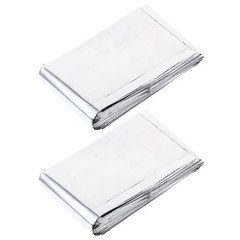 2 Pcs Outdoor Thermal Blanket Insulated Garden Blankets Emergency Survival