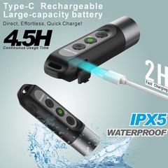 Electronic Whistle Highest IPX5 Maximum Sound 125db Battery 1000mAh Black for…
