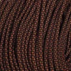 550 Paracord Black with Rust Diamonds Made in the USA Nylon/Nylon (100 ft)