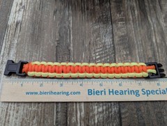 Paracord 550 Bracelets SET Of 3!!2-Tone Orange & Yellow King Cord Survival 8″