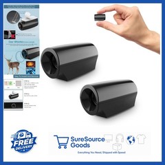 Car Deer Warning Whistles Mini Size 2 Pack with Double-Sided Adhesive Tape