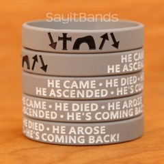 XL (9 Inch) He Came Died Arose Ascended He’s Coming Back Witness Bracelet Lot