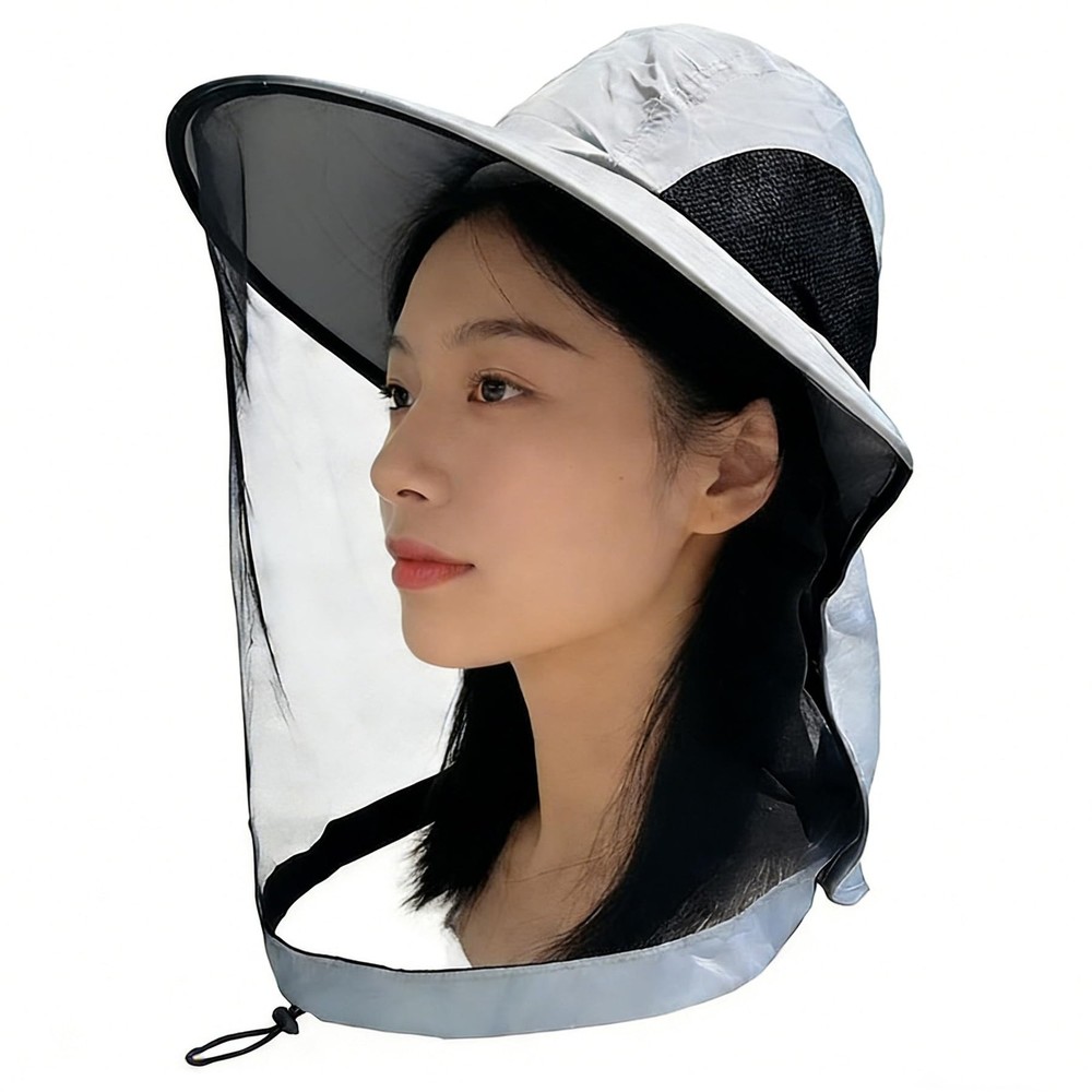 Mosquito Head Net Sun Hat for Men Women, UPF 50+ Sun Protection Hat with Full…