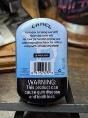 EMPTY Camel Mint/Frost Snus Tin Set (2) Crafts/Survival/Fishing Storage 3″