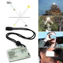 Survival Signal Mirror Emergency Rescue Outdoor Marine Kayak Mirror Reflection S