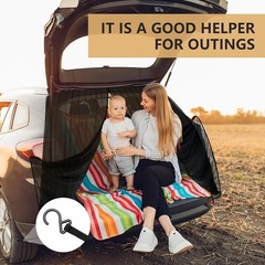 Breathable Tailgate Bug Screen with Magnetic Fasteners – Perfect for Camping