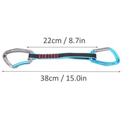 Security Lock Extender Quickdraw Sling Straight Curved Carabiner Aging…