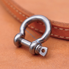 5PC 304 Stainless Steel O Shape Shackle Clasp For LeatherCraft Paracord Bracelet