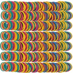 Foshine Rubber Bands Small Mini Elastic Band Yellow Blue Green Multicolour