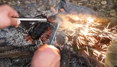 10 PCS Fire Starter Rod Magnesium Rod Flint， Ferrocerium Flint Premium Li