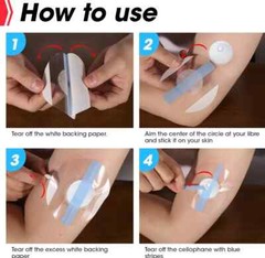 100 Pack Freestyle Sensor Covers for Libre 3 Waterproof Adhesive Patches