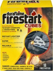 Clean-Burning Firestart Cubes, 18 Count – 3 Pack