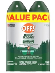 OFF! Deep Woods Insect Repellent V VALUE PACK, 2-6oz Cans Even Spray Technology