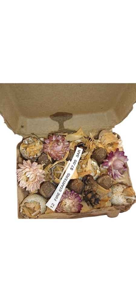 12 Quail Eggs In Cartons Decorative Fire Starters Camping Out Door Date Table