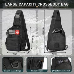 Survival Kit, 262Pcs Gear and Supplies with First Standard, Black