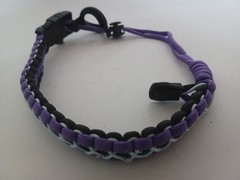 Paracord Survival Hiking Bracelet Fire Starter Compass Whistle