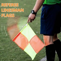 Soccer Referee Kit Included 2 Pcs Checkered Linesman Soccer Flags, Coach Stai…